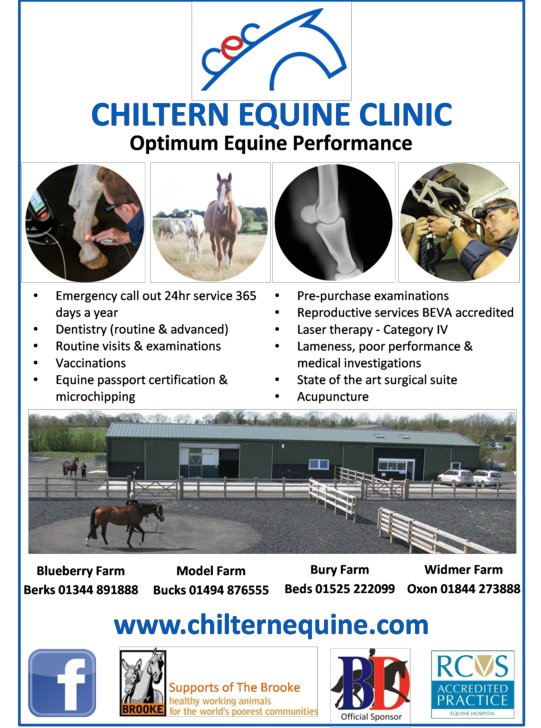 Advert for Chiltern Equine Clinic
